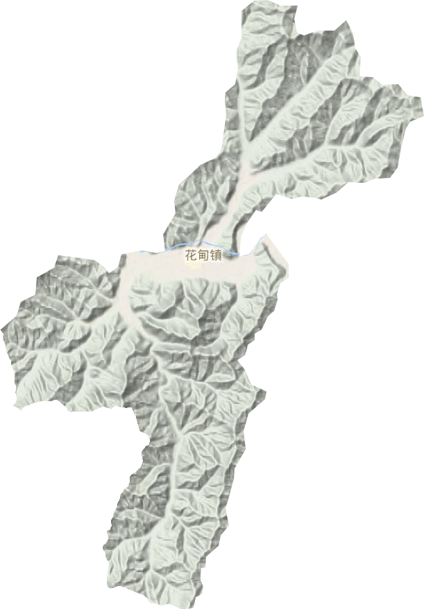 花甸鎮(zhèn)地形圖