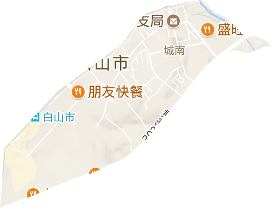 城南街道地形圖