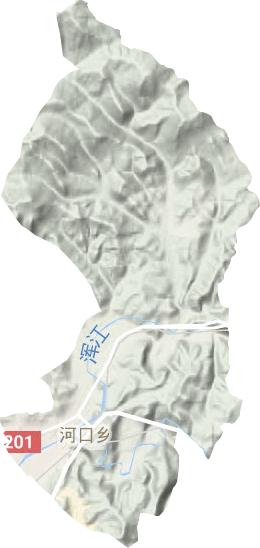 河口街道地形圖