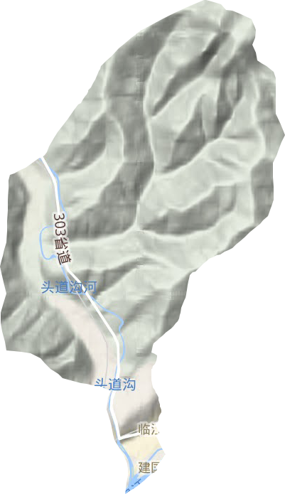 建國街道地形圖