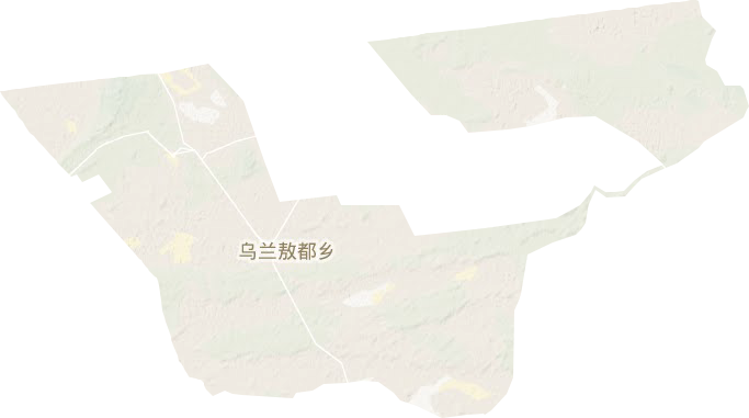 烏蘭敖都鄉地形圖