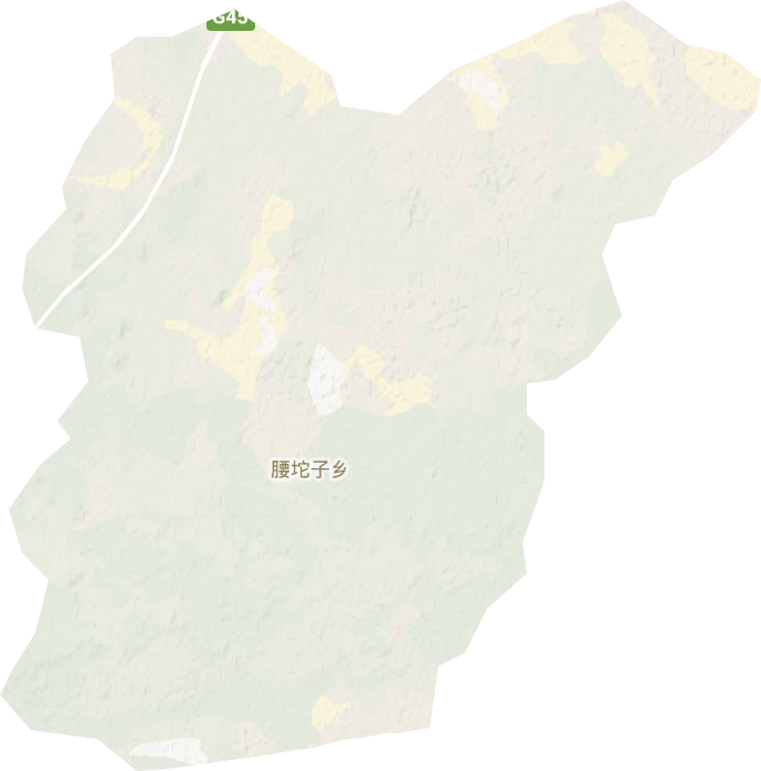 腰坨子鄉(xiāng)地形圖
