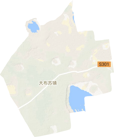 大布蘇鎮地形圖