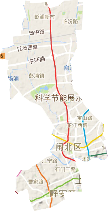靜安區地形圖