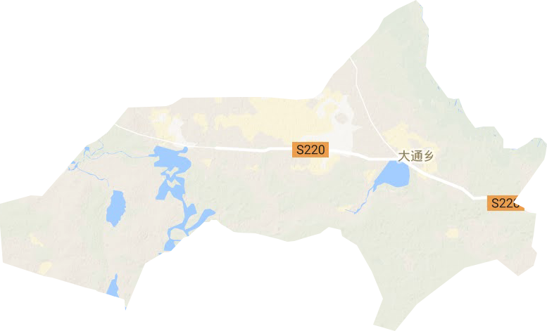 大通鄉地形圖