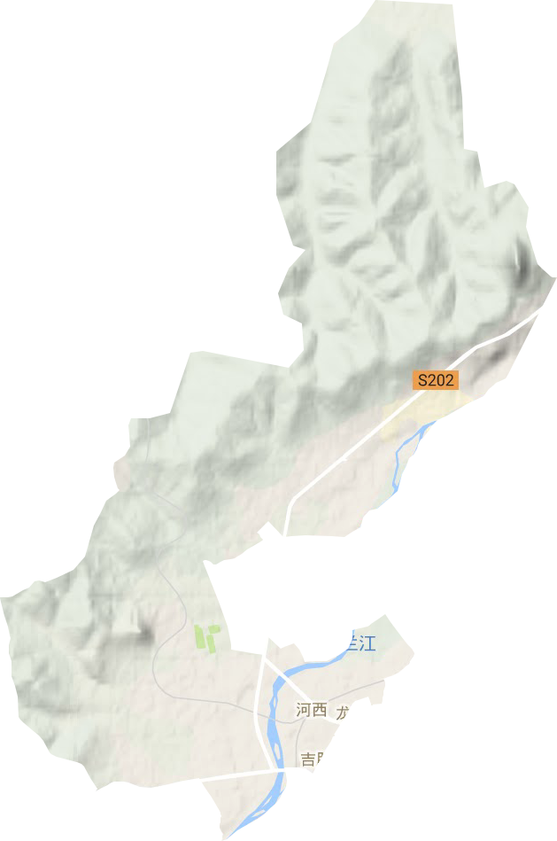 龍門街道地形圖