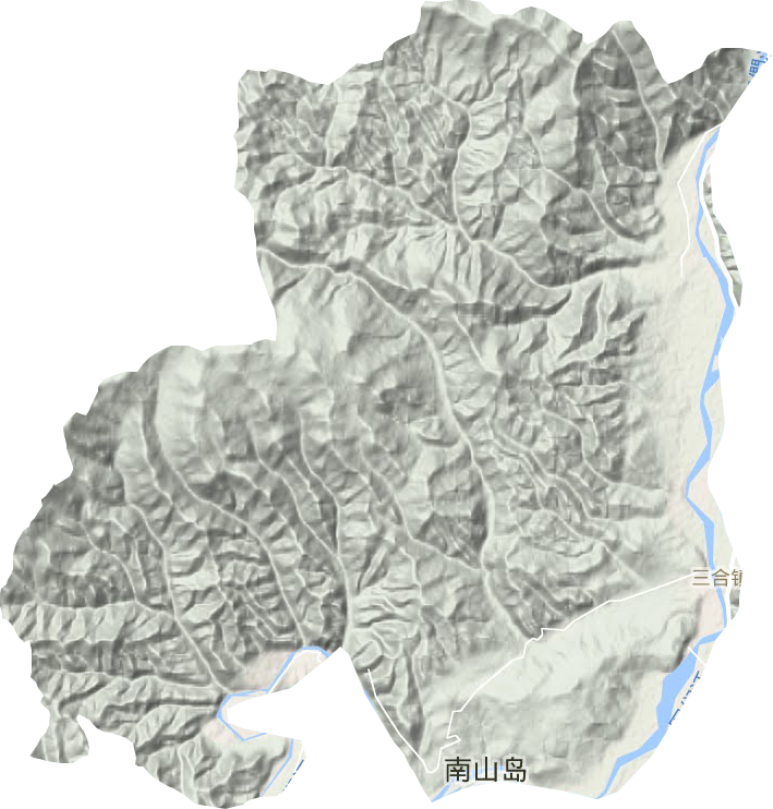 三合鎮地形圖