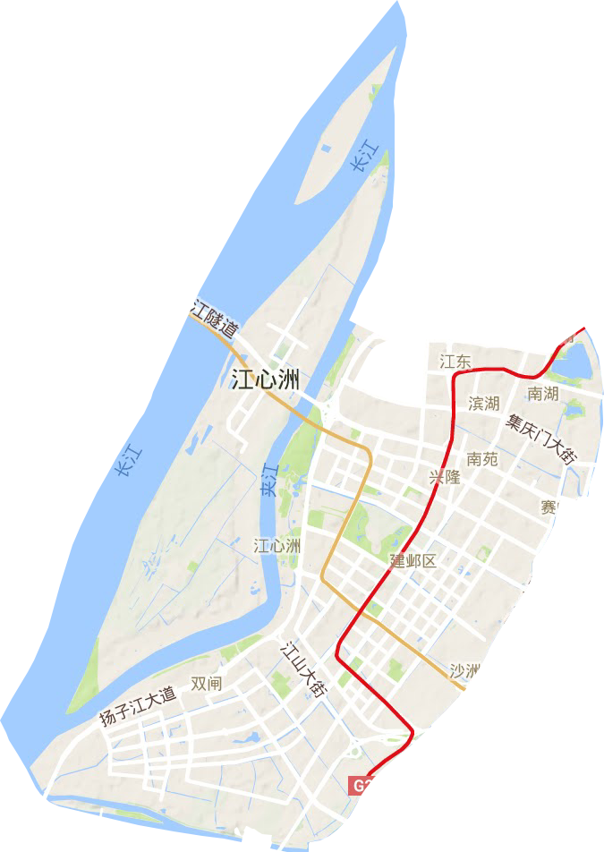 建鄴區地形圖