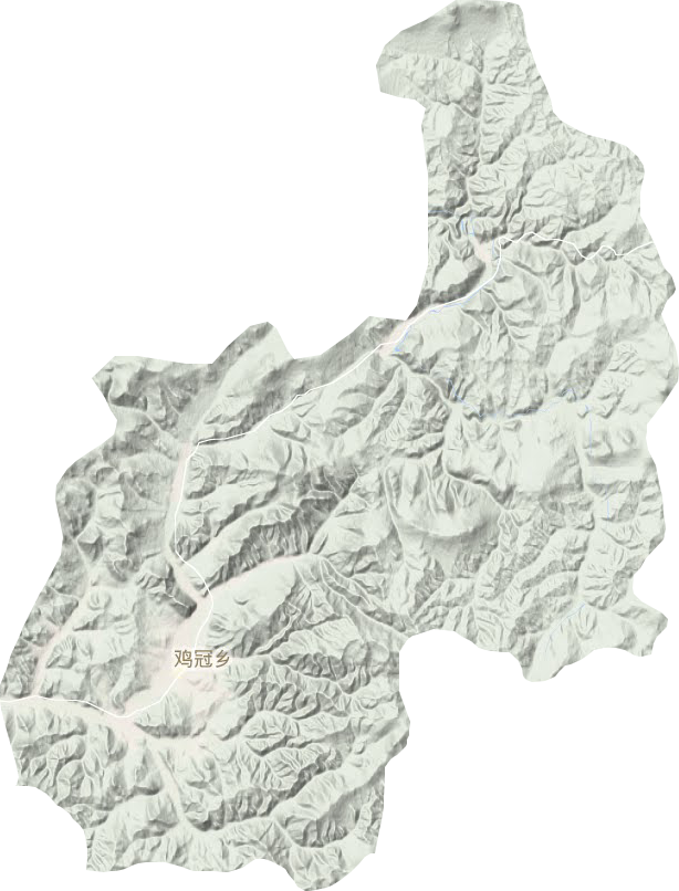 雞冠鄉(xiāng)地形圖