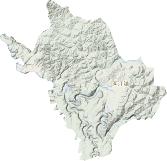 兩江鎮(zhèn)地形圖