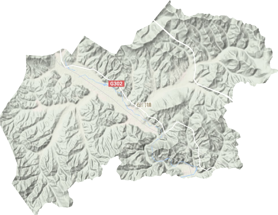 石門鎮(zhèn)地形圖