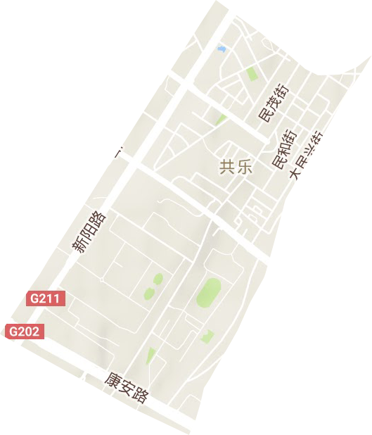 共樂街道地形圖