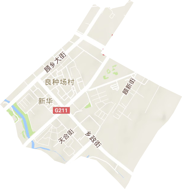 新華街道地形圖