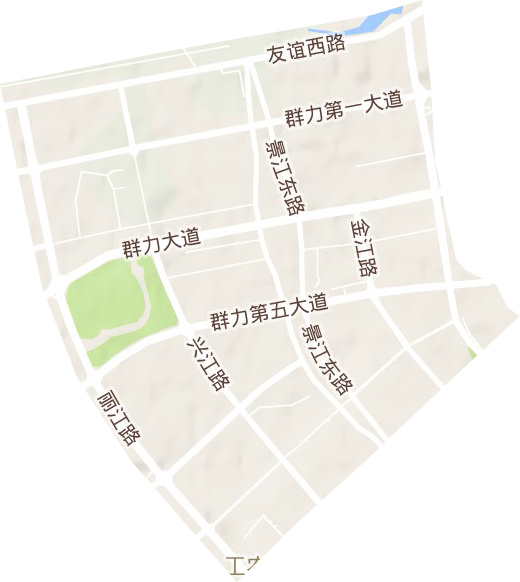 工農(nóng)街道地形圖
