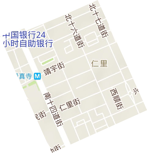 仁里街道地形圖