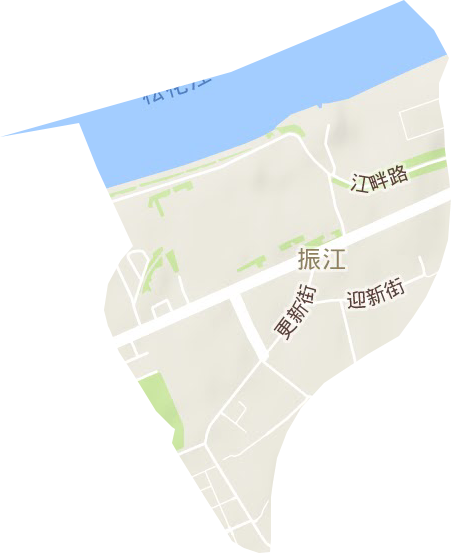 振江街道地形圖
