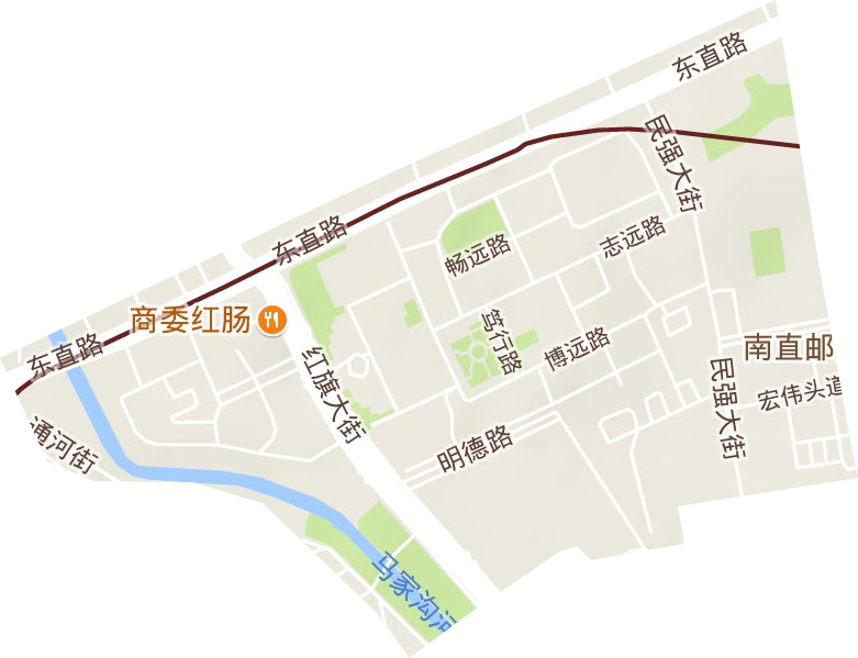 民強街道地形圖