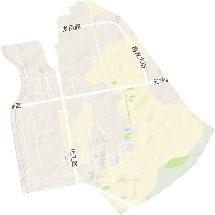 化工街道地形圖