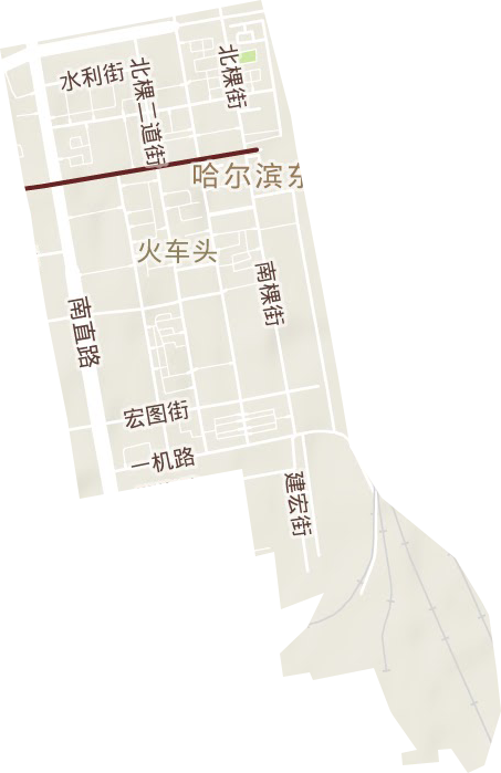 火車頭街道地形圖