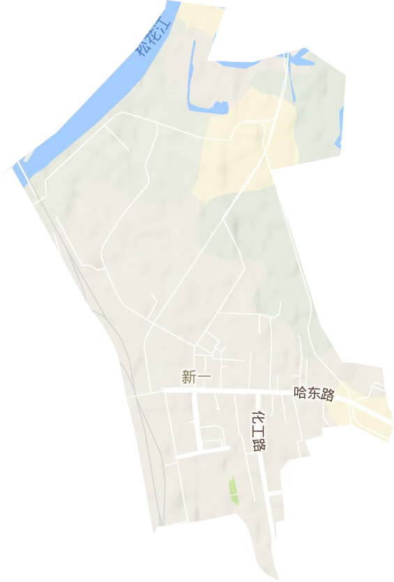 新一街道地形圖