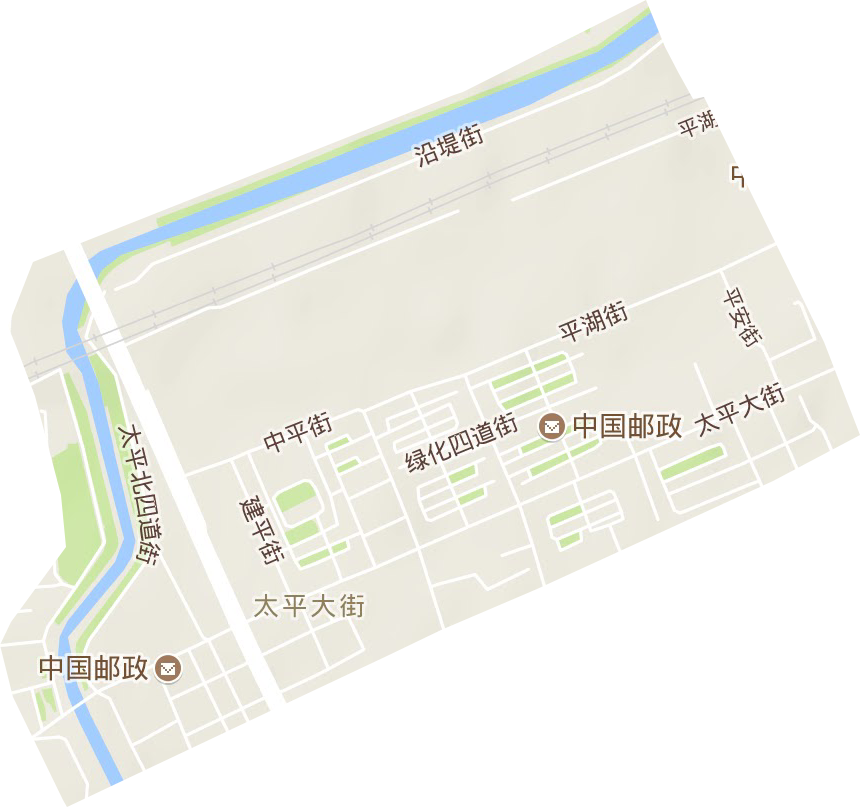 太平大街街道地形圖