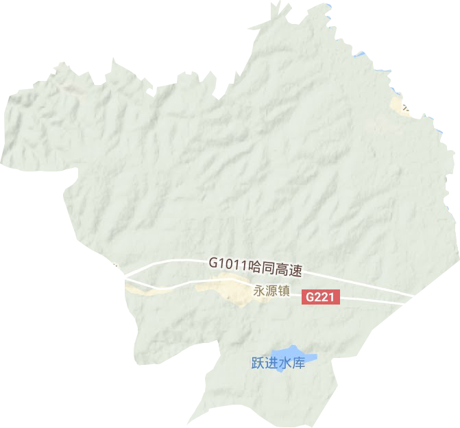 永源鎮(zhèn)地形圖