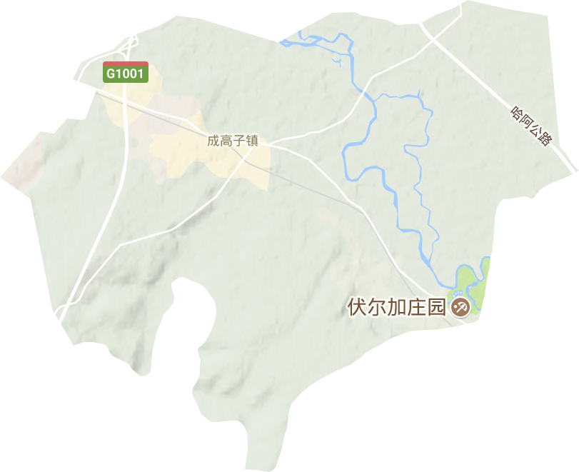 成高子鎮地形圖