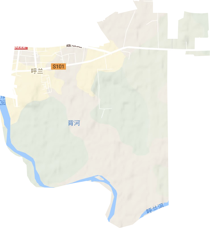 建設路街道地形圖