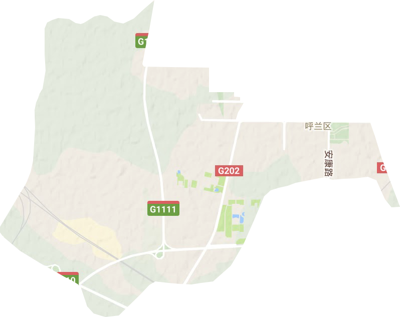 學院路街道地形圖