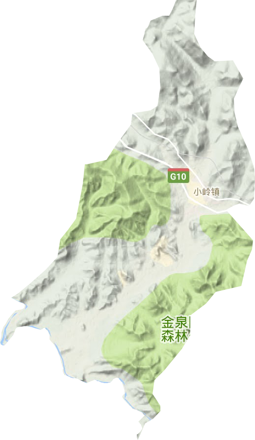 小嶺街道地形圖