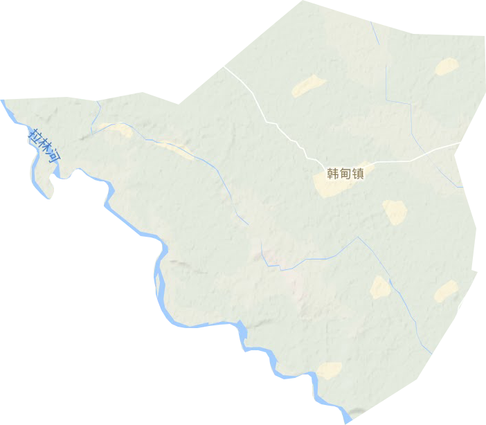 韓甸鎮(zhèn)地形圖