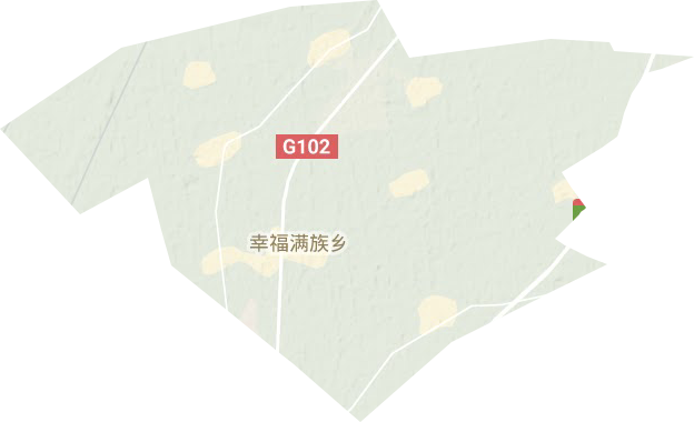 幸福滿族鄉地形圖