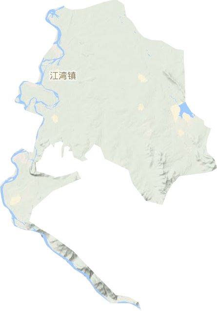 江灣鎮地形圖