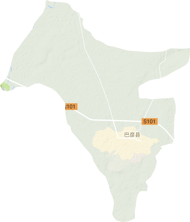 巴彥鎮地形圖