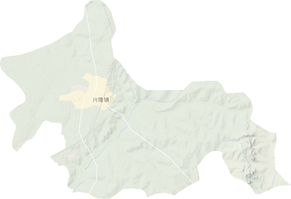 興隆鎮地形圖