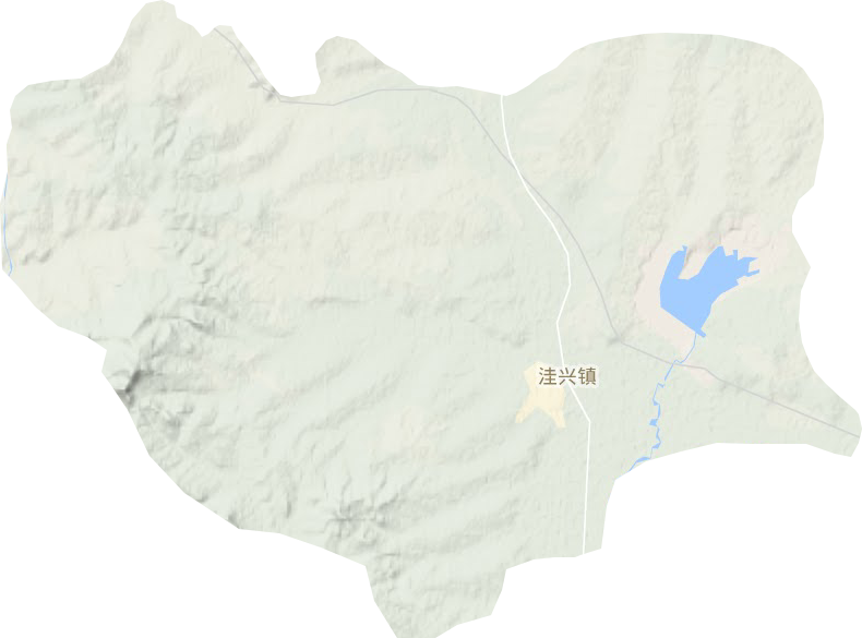 洼興鎮地形圖