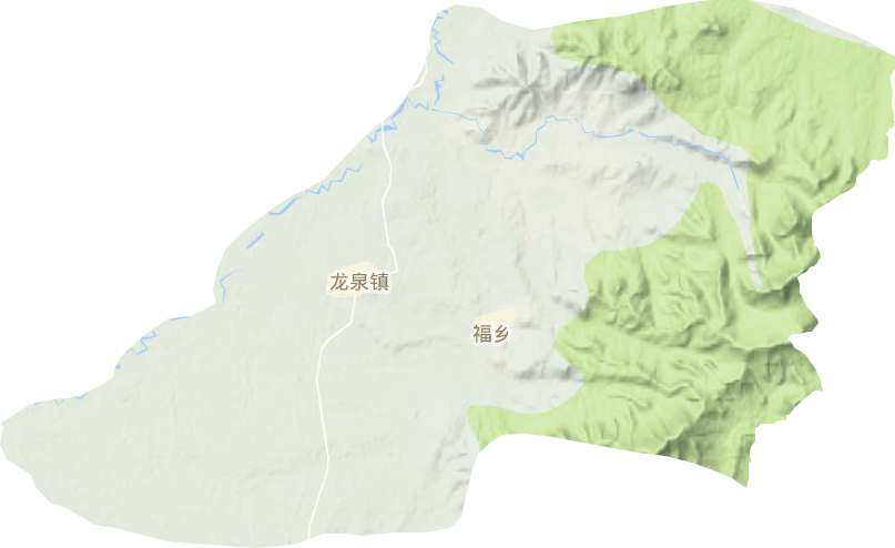 龍泉鎮地形圖
