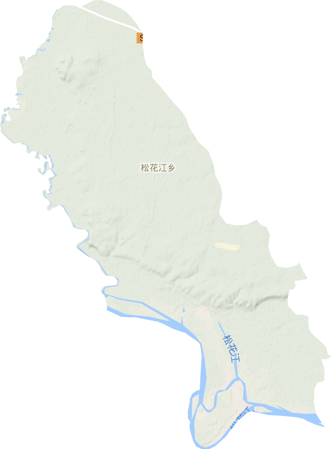 松花江鄉地形圖