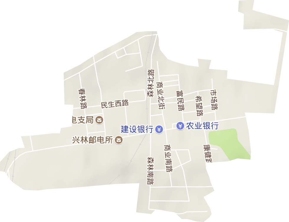 興隆林業(yè)局地形圖