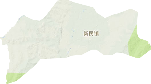新民鎮地形圖