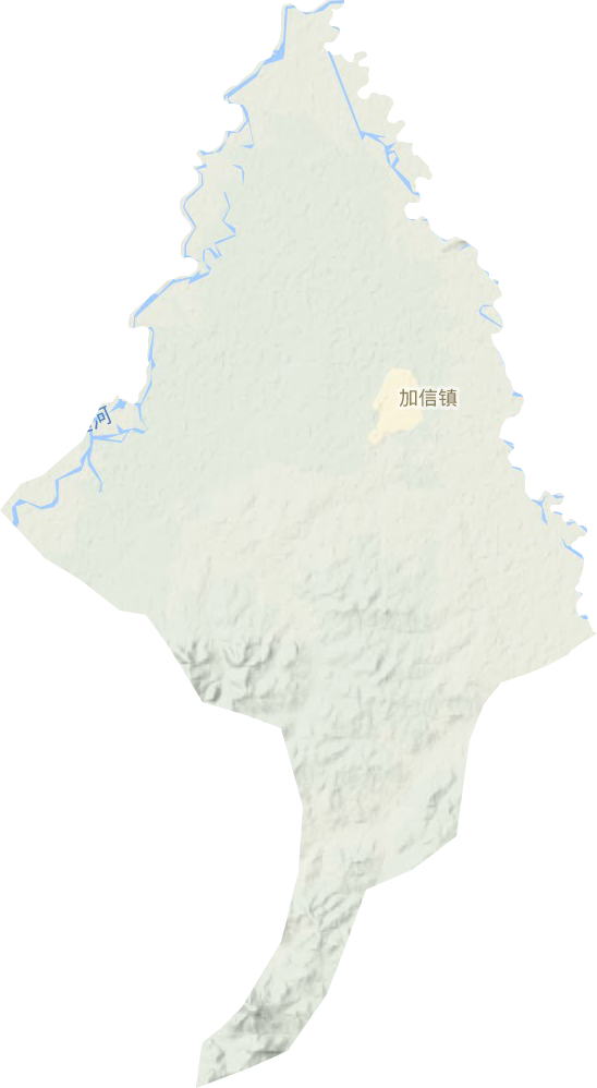 加信鎮地形圖