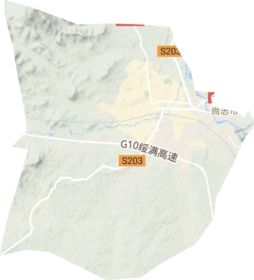 尚志鎮(zhèn)地形圖