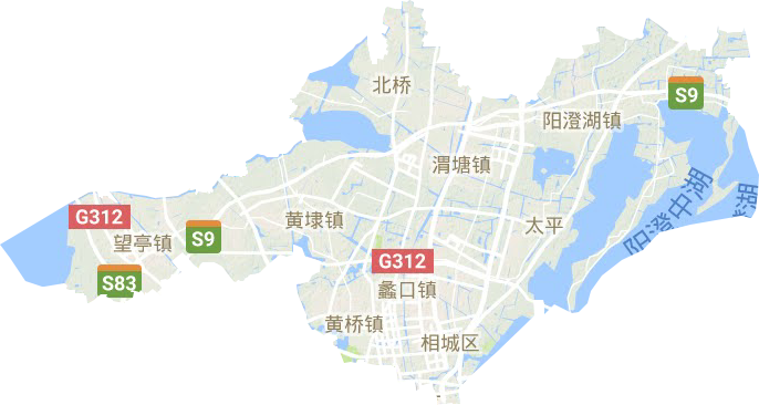 相城區地形圖