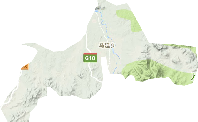 馬延鄉(xiāng)地形圖