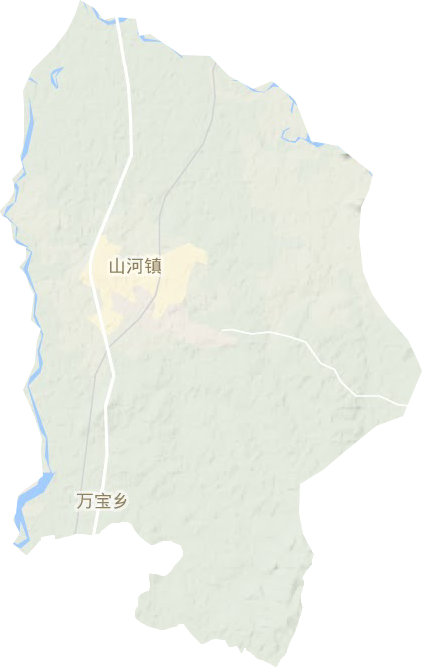 山河鎮地形圖