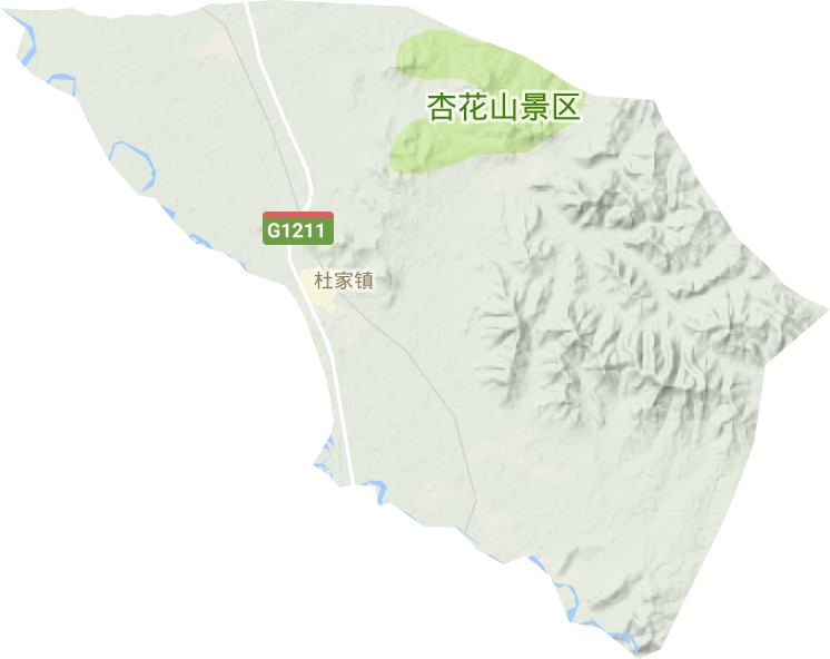 杜家鎮地形圖