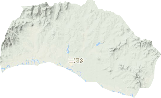 二河鄉地形圖