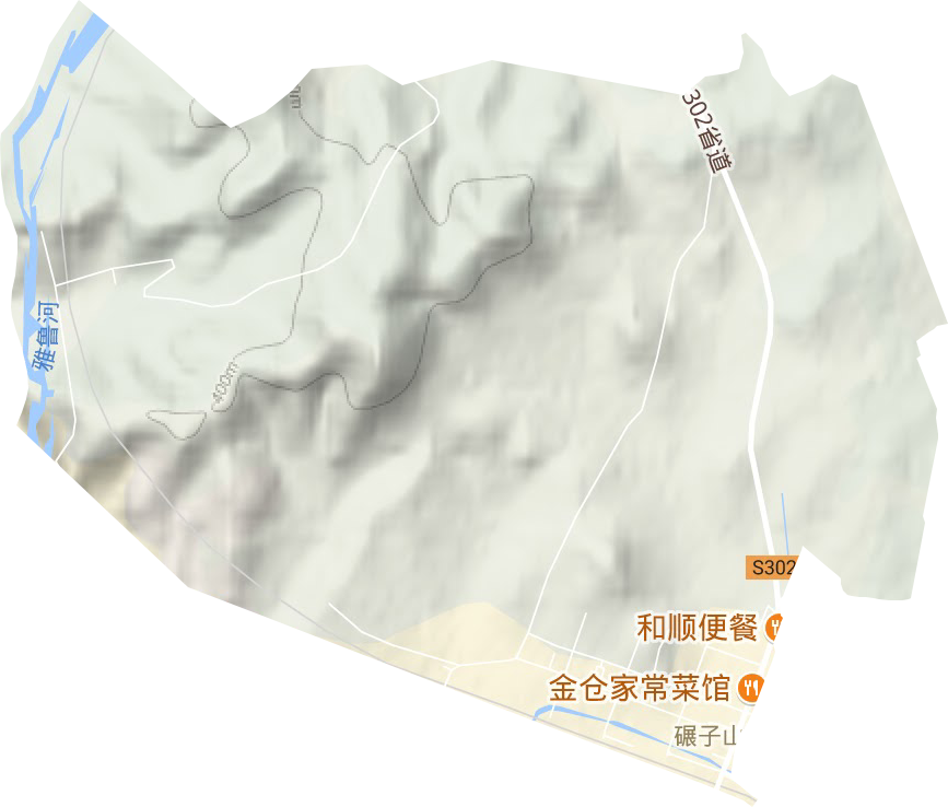 富強街道地形圖