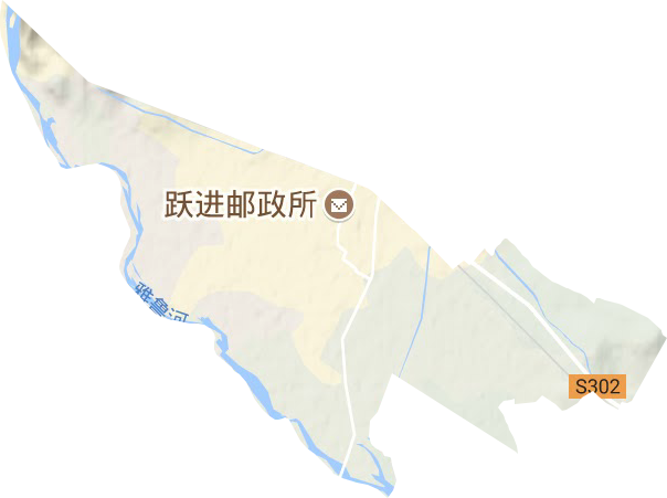 躍進(jìn)街道地形圖