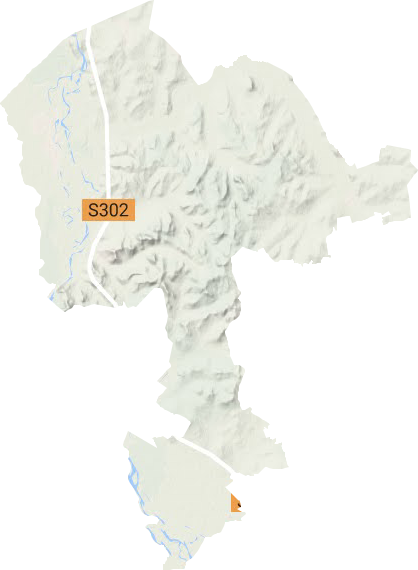 碾子山區（鎮）直轄地域地形圖